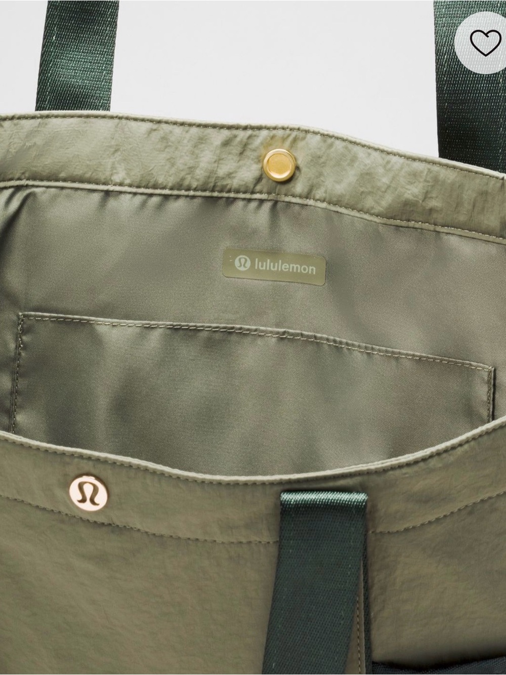 lululemon athletica Daily olive green utility tote multi-pocket - Picture 3 of 7